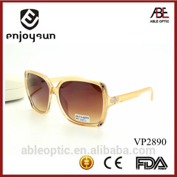 2015 square beach oversized vintage colored cheap classic wholesale summer shades sunglasses with metal decoration